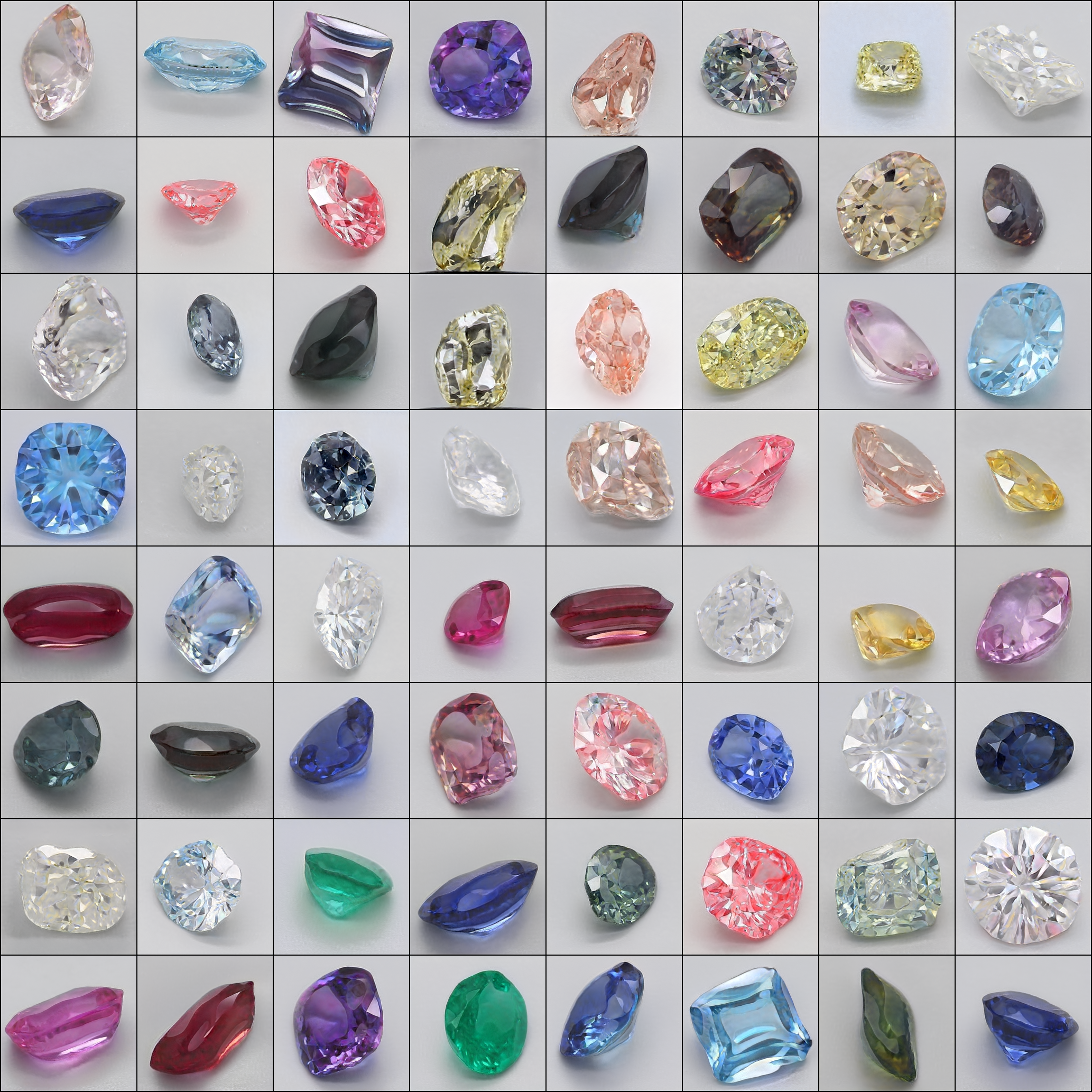 example generated gemstone images